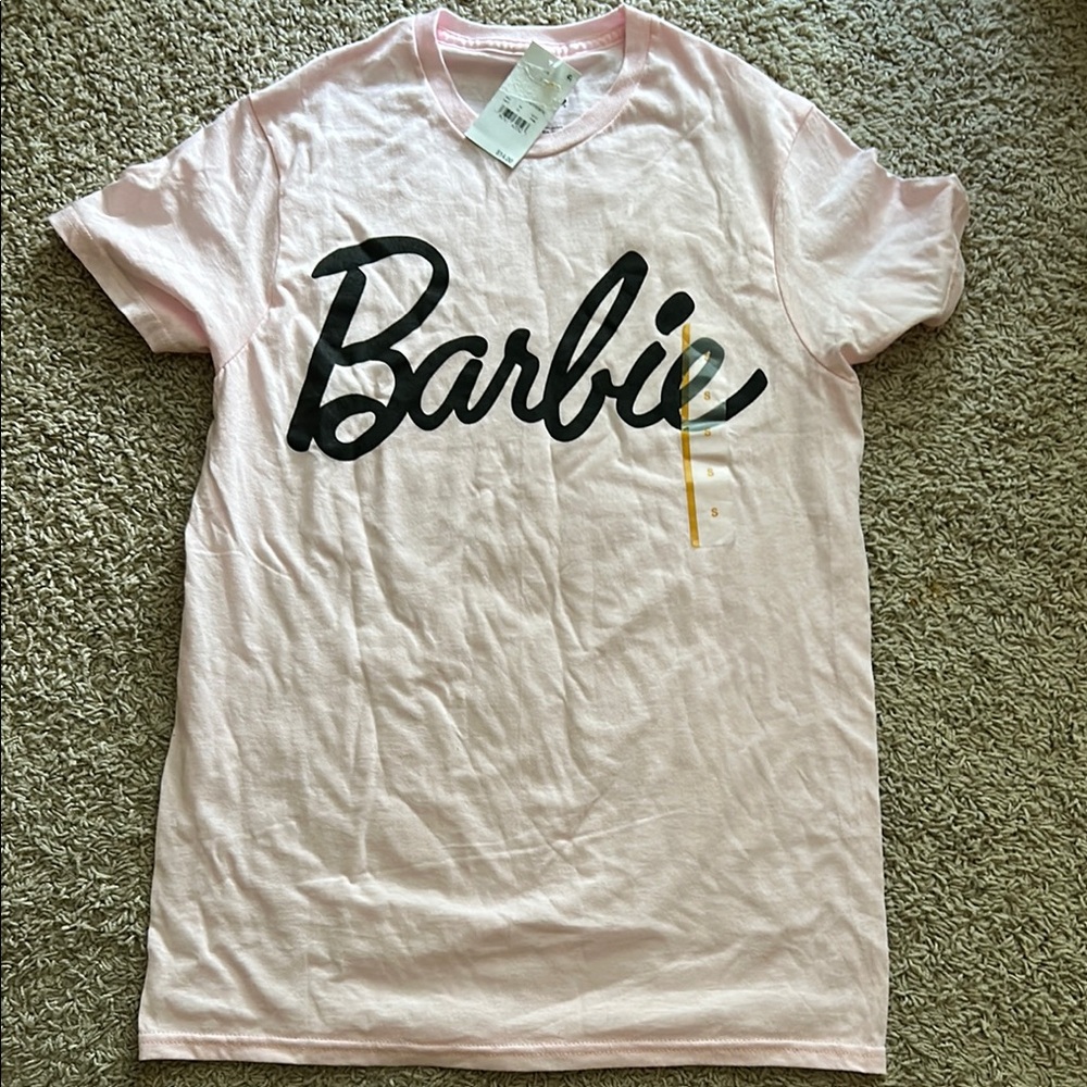 Barbie Pink and Black Short Sleeve Tee